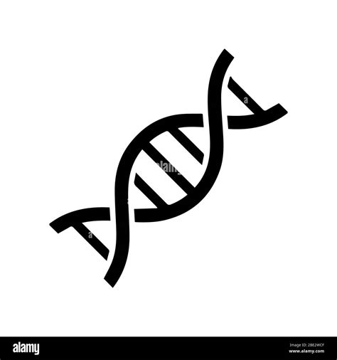 Simple DNA logo, Life gene model, bio code genetics molecule, medical symbols, chromosome icon ...