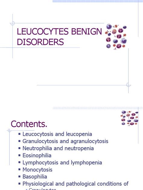 Benign WBC Disorders Third Yaer | PDF | White Blood Cell | Granulocyte