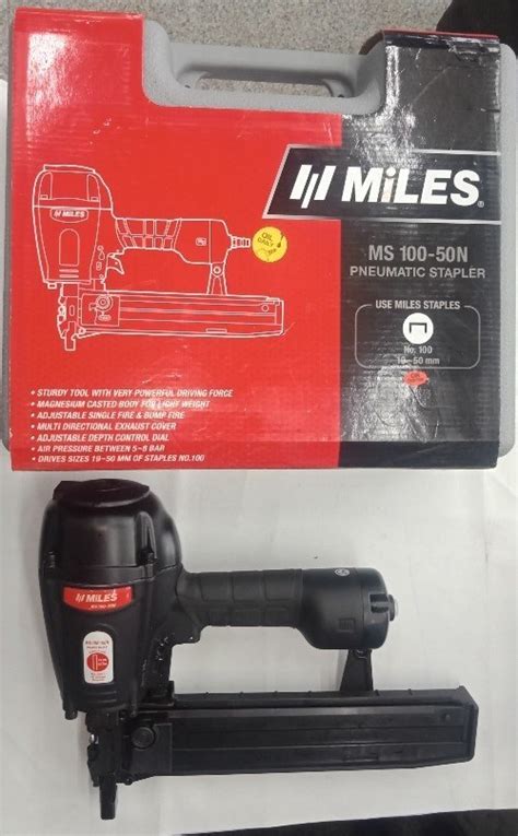 Miles MS 100 50N Pneumatic Stapler Air Pressure 100 120 Psidefault