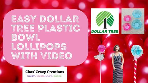 Easy Dollar Tree Plastic Bowl Lollipops YouTube