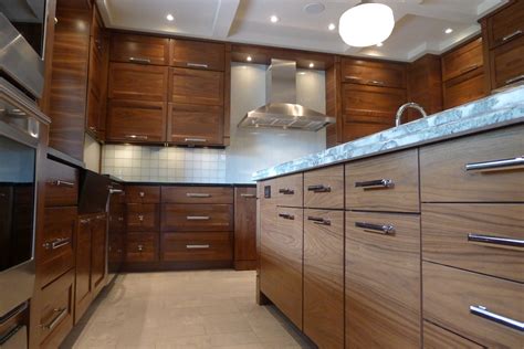 Walnut Horizontal Grain Kitchen Contemporary Kitchen Indianapolis