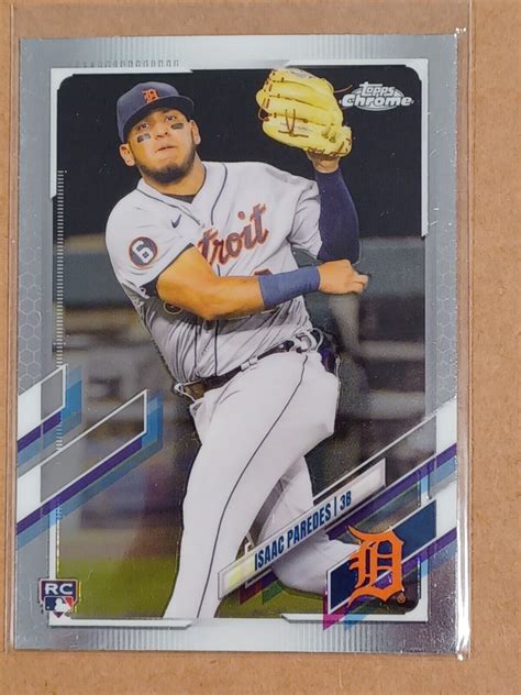 2021 Topps Chrome 66 Isaac Paredes Detroit Tigers Rookie Card EBay