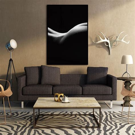 Modern Scandinavian Nude Art Canvas Poster Abstract Sexy Body Wall Print WePosters Free