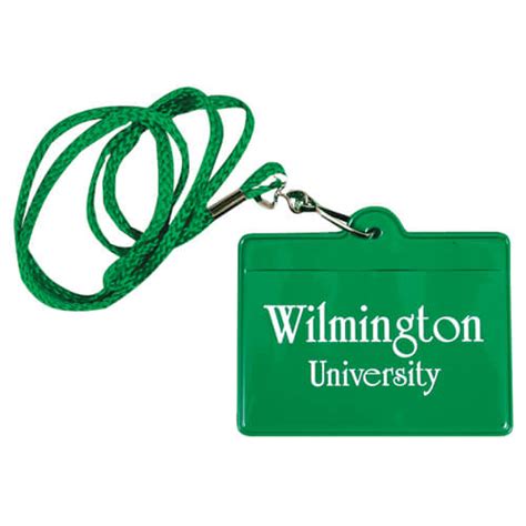 Deluxe Padded Vinyl Horizontal Lanyard/Id Holder - Customizable | NIMCO, Inc.