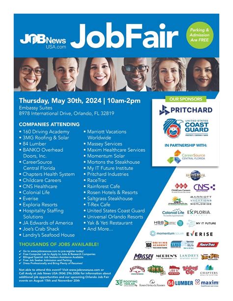 Orlando Job Fair 25 Companies Hiring For Over 1000 Jobs Embassy