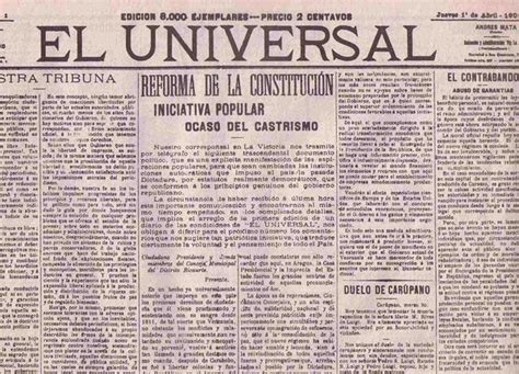 El Universal, 112 años de historias