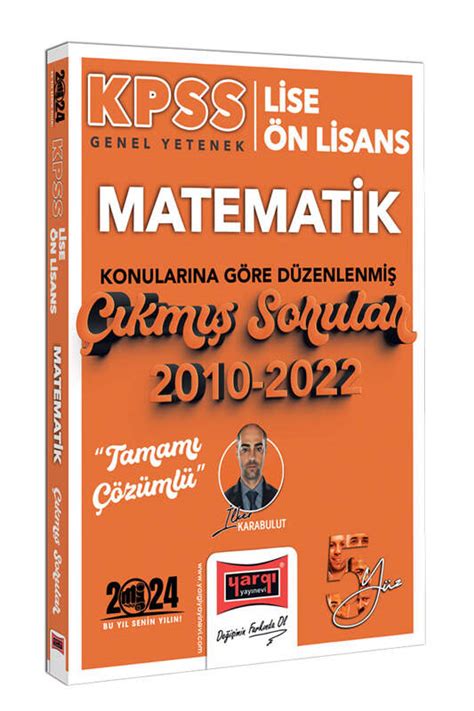 Yargı Yayınları 2024 Kpss Lise Ön Lisans Genel Yetenek Matematik