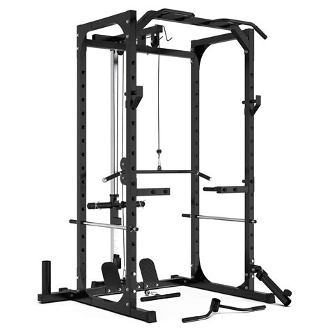 Synergee Power Rack Cage With Pully System J Cups Safety Arms Pull