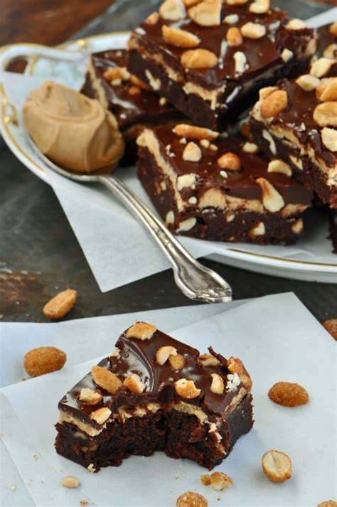 Peanut Butter Fudge Brownies With Honey Roasted Peanuts Recipe | Sifting Focus