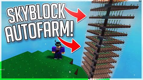 How To Build The Best Afk Auto Farm Roblox Skyblock Youtube