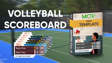 simple volleyball scoreboard overlay  vmix editable template