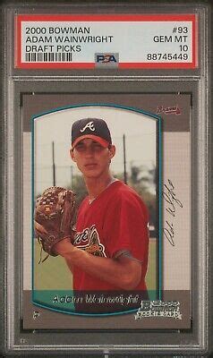 Bowman Draft Picks Adam Wainwright Rc Rookie Psa Ebay