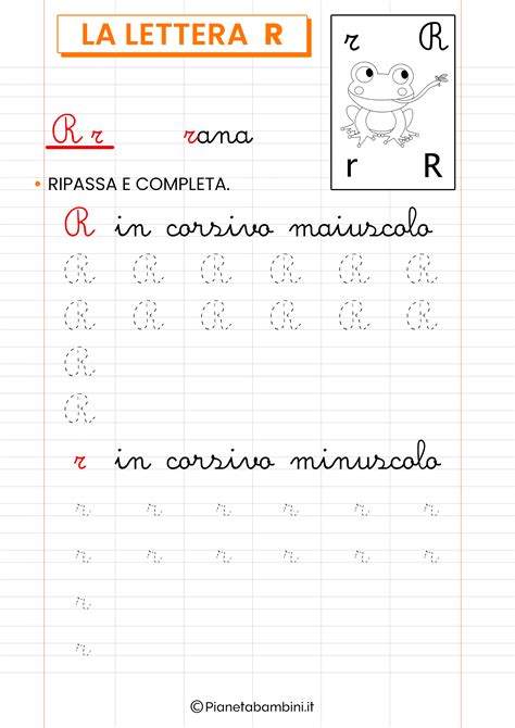 Schede Sulla Lettera R Per La Classe Prima Pianetabambini It