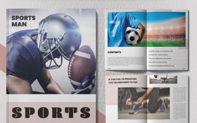 Sport Magazine - Template Layout #376248 - TemplateMonster