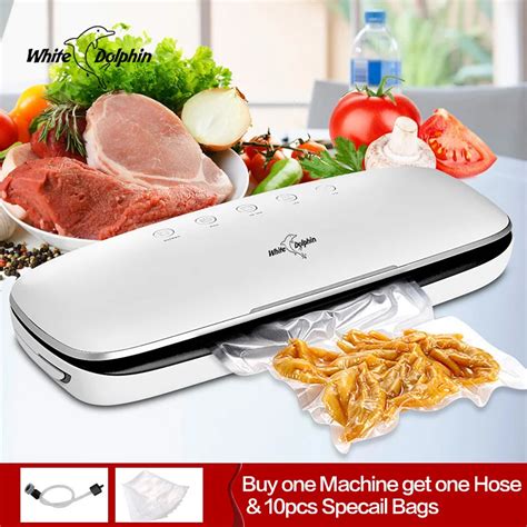 Best Electric Vacuum Sealer Machine 220v 110v With 10pcs Food Saver Bags Household Automatic