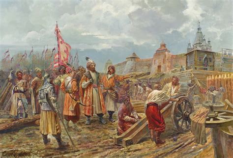 Гетьман Сагайдачний перед Арбатськими воротами Москви жовтень1618 р ...