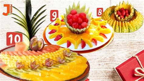 10 Fruit Centerpieces For Parties Compilation Fruit Art By J Pereira Art Carving Youtube