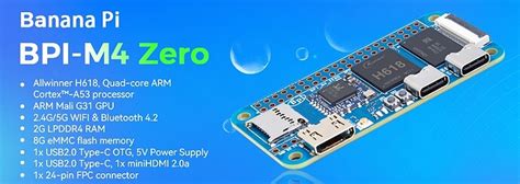 Banana Pi Bpi M Zero Allwinner H Sbc