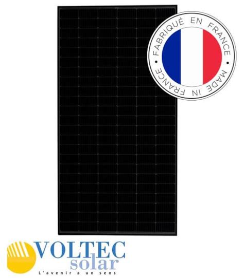 Panneau Solaire 375w 24v Half Cut Full Black Monocristallin Voltec