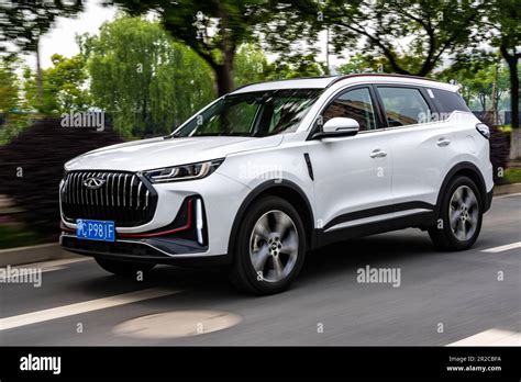 Chery Tiggo 7 Pro (badged at Tiggo 7 Plus for China) SUV car pictured ...