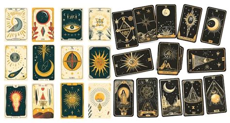 Premium Vector Magic Card Astrology Drawing Spiritual Poster