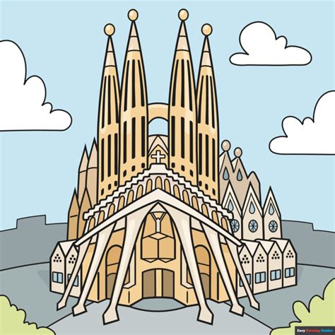 22 Famous Landmarks Drawing Tutorials For Beginners