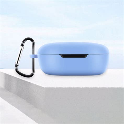 Earphone Case Silicone Cover With Carabiner For Redmi Buds 4 Lite Sky Blue Ebay