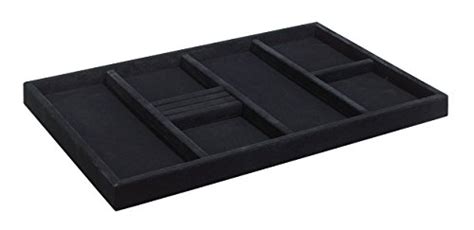 "SuiteSymphony" Black Velvet Jewelry Tray Insert & Jewelry Drawer ...