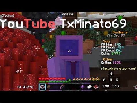 Finally Yt Rank In Minecraft Bedwars Pika Network Live Stream