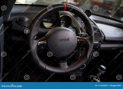 Interior of a Sports Car Smart Roadster Brabus, 2004. Editorial Photo ...