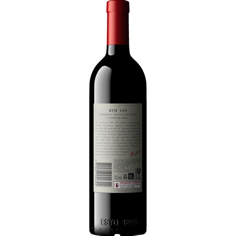 Bin 169 Coonawarra Cabernet Sauvignon 2019 Penfolds Wines