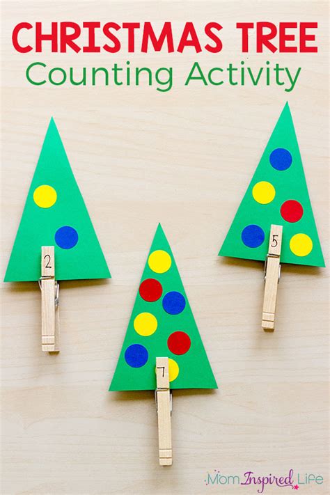 Christmas Tree Counting Printable