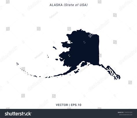 Alaska Map Vector Design Template Stock Vector (Royalty Free ...