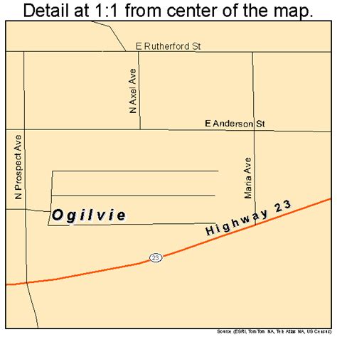 Ogilvie Minnesota Street Map 2748166