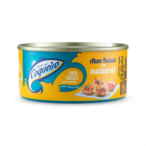 Atum Ralado Ao Natural Coqueiro Lata 170g Zona Sul