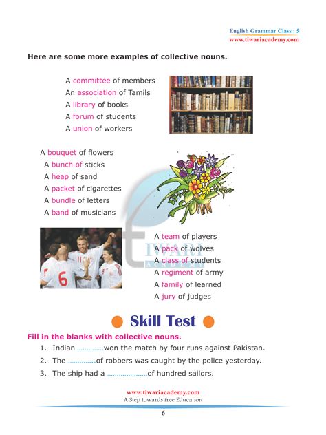 Class 5 English Grammar Chapter 2 The Noun And Its Kinds For 2023 2024