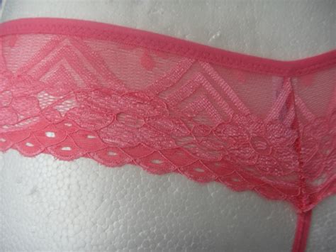 Tanga Hilo Dental De Encaje Rosa Talla Chica Sexy En Mercado