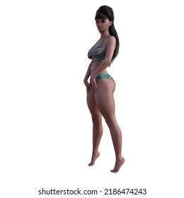 Bikini Sexy Woman 3d Illustration Stock Illustration 2186474243 Shutterstock