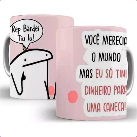 Caneca Meme Bento Flork Frase Aniversário Rep Bardei Tiu Iu