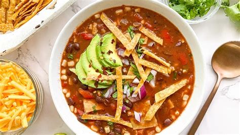 Hearty Vegetarian Tortilla Soup Recipe