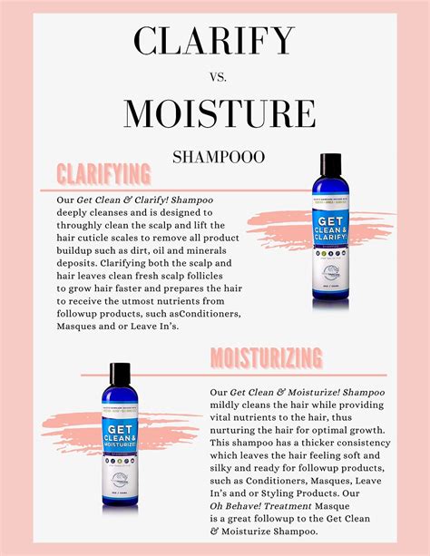 Clarify Vs Moisture SHAMPOO