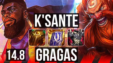 K SANTE Vs GRAGAS TOP 7k Comeback 37k DMG Dominating Rank 13 K