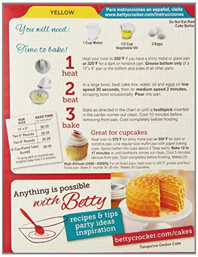 Betty Crocker Yellow Cake Mix Recipes Use Butter Instead Of Oil