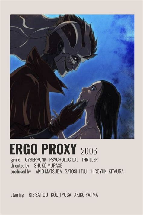 Ergo Proxy Poster By Cindy Ergo Proxy Cyberpunk Movies Anime Printables