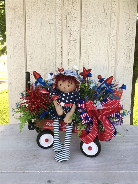 Patriotic Doll Patriotic Crafts Patriotic Holidays Patriotic Wreath