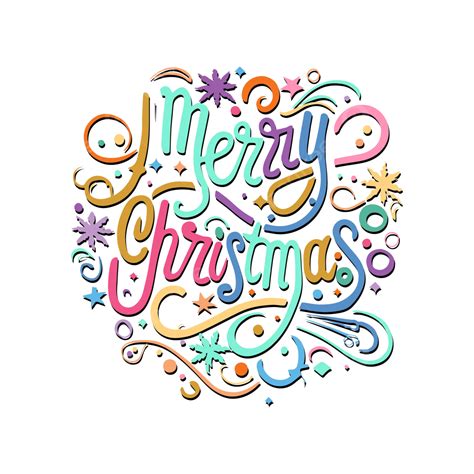 Merry Christmas Typography Art Vector Merry Christmas Typography Art