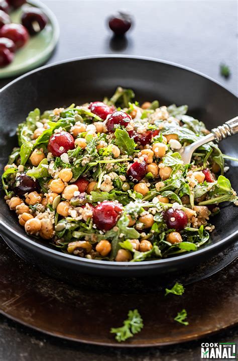 Cherry Quinoa And Chickpea Salad Cook With Manali