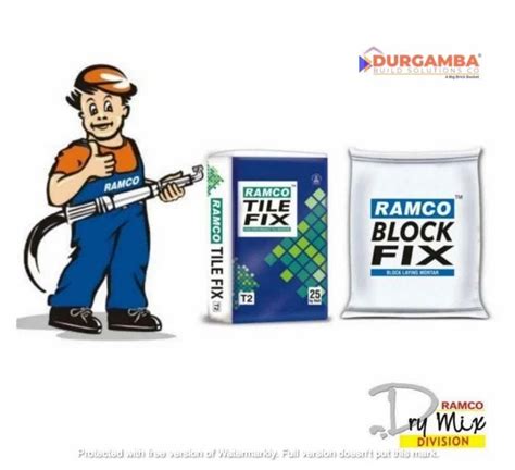 Ramco Tile Fix T3 Bag Packaging Size 25Kg At Rs 340 Bag In Bengaluru