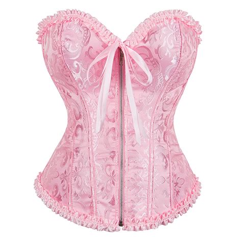 Lovskoo Women S Plus Size Vintage Renaissance Corset Top Boned Overbust