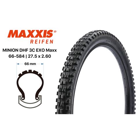 Fahrrad Falt Reifen Maxxis Minion DHF 3C EXO Maxx Terra 27 5x2 60 WT